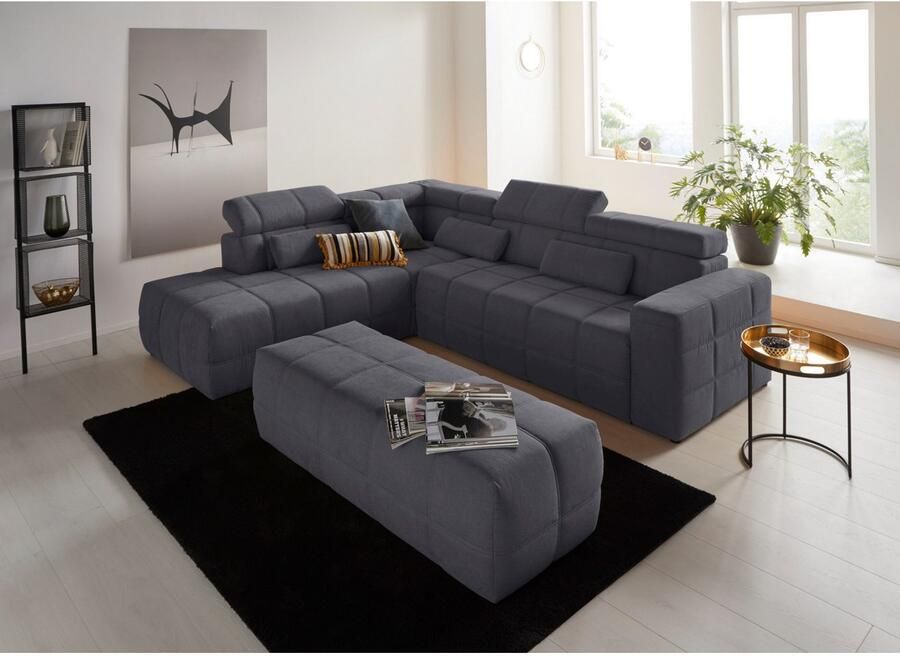 DOMO collection Hocker BRANDON grote uitvoering passend bij 'brandon' ook in cord