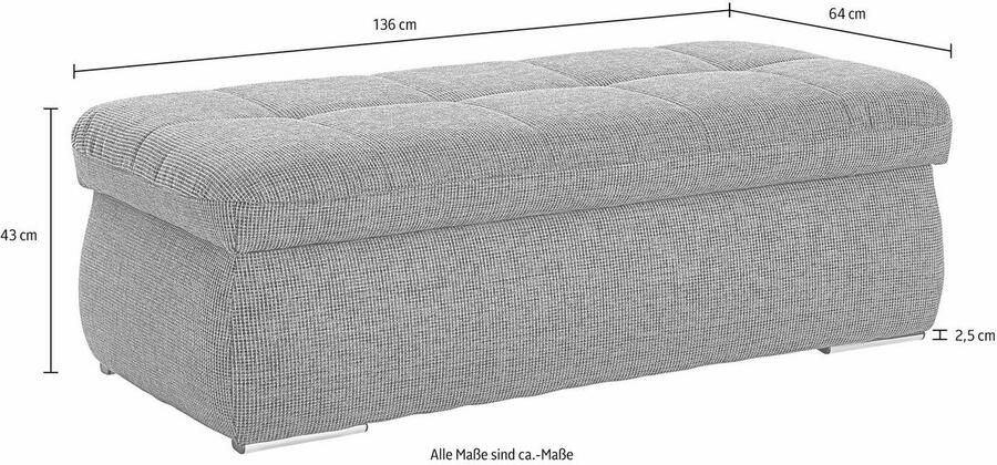 DOMO collection Hocker NMoric met bergruimte ook in cord - Foto 3