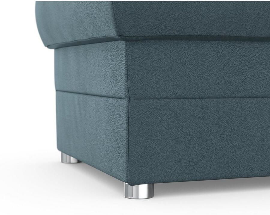 DOMO collection Hocker Pina compact en comfortabel Bijpassende voetenbank poef bij de serie