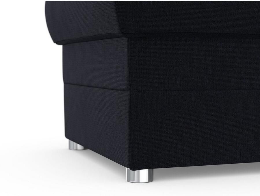 DOMO collection Hocker Pina compact en comfortabel Bijpassende voetenbank poef bij de serie