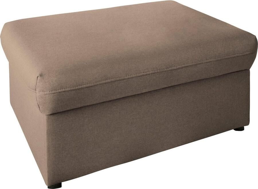 DOMO collection Hocker Topmatras met golfvering op kunststof glijders