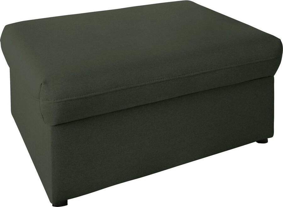 DOMO collection Hocker Topmatras met golfvering op kunststof glijders