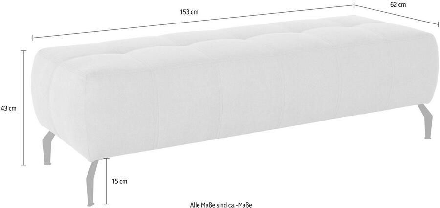 DOMO collection Hocker Trento met sledevoet of enkele voet - Foto 2