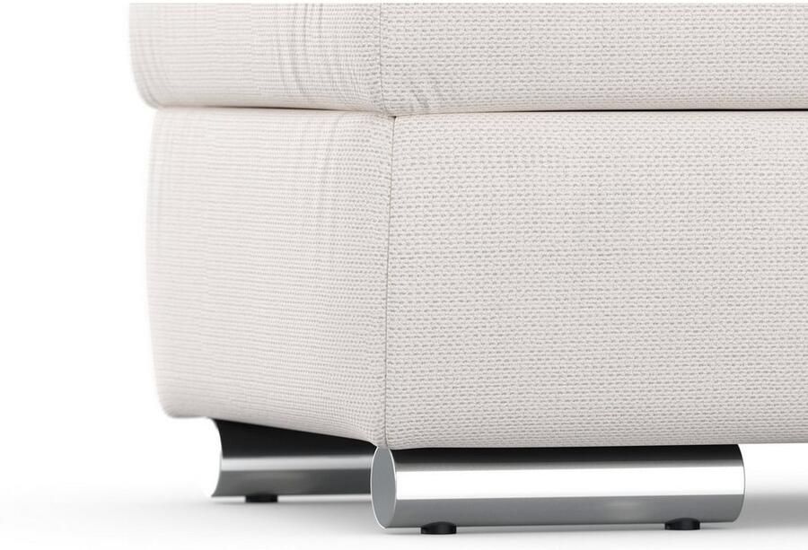 DOMO collection Hocker Treviso XXL: B D H: 161 60 41 cm met opbergruimte ook in ribfluweel passend bij de serie modern quiltwerk