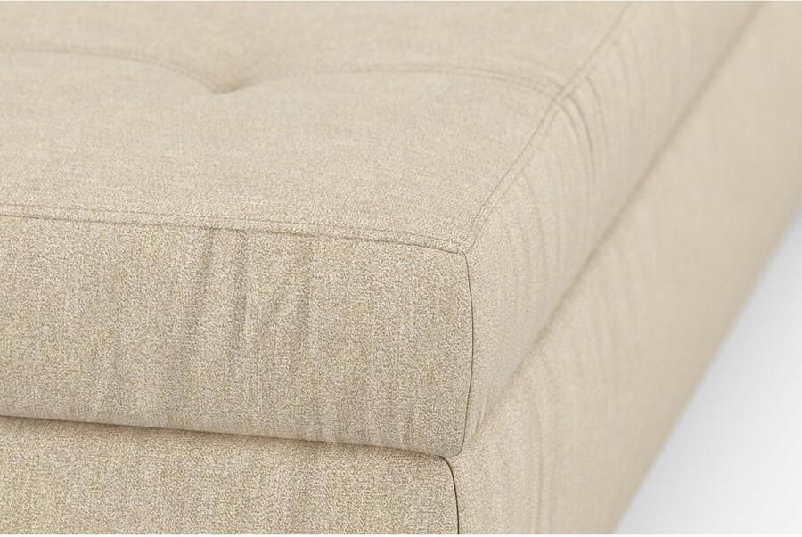 DOMO collection Hocker Treviso XXL: B D H: 161 60 41 cm met opbergruimte ook in ribfluweel passend bij de serie modern quiltwerk - Foto 3