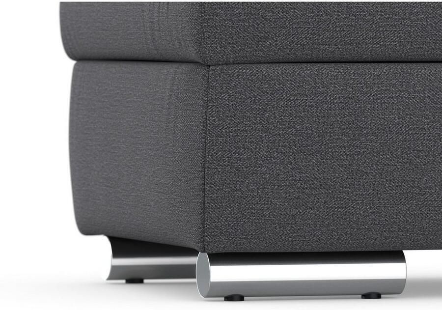 DOMO collection Hocker Treviso XXL: B D H: 161 60 41 cm met opbergruimte ook in ribfluweel passend bij de serie modern quiltwerk