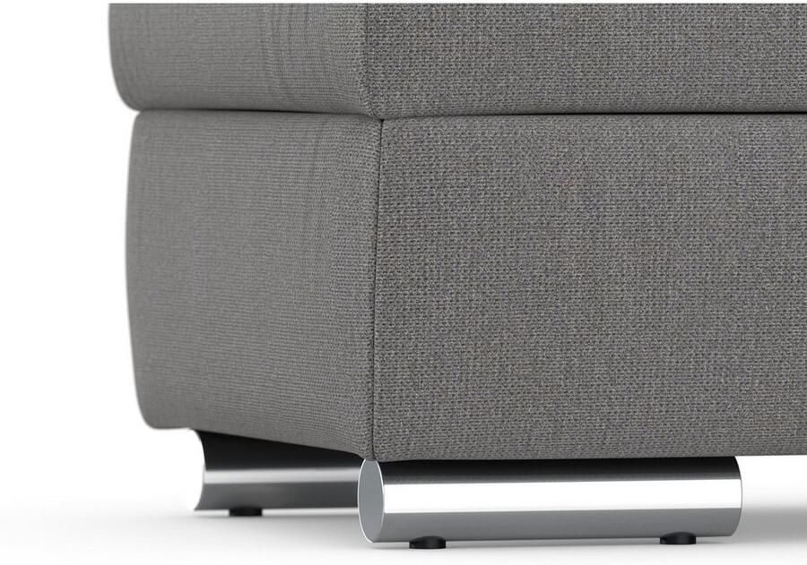 DOMO collection Hocker Treviso XXL: B D H: 161 60 41 cm met opbergruimte ook in ribfluweel passend bij de serie modern quiltwerk