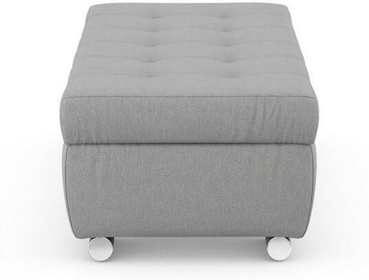 DOMO collection Hocker Treviso XXL: B D H: 161 60 41 cm met opbergruimte ook in ribfluweel passend bij de serie modern quiltwerk - Foto 8