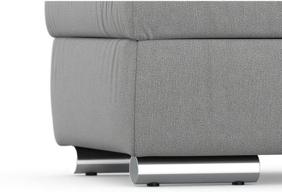 DOMO collection Hocker Treviso XXL: B D H: 161 60 41 cm met opbergruimte ook in ribfluweel passend bij de serie modern quiltwerk