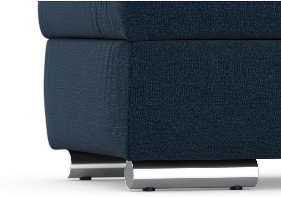 DOMO collection Hocker Treviso XXL: B D H: 161 60 41 cm met opbergruimte ook in ribfluweel passend bij de serie modern quiltwerk