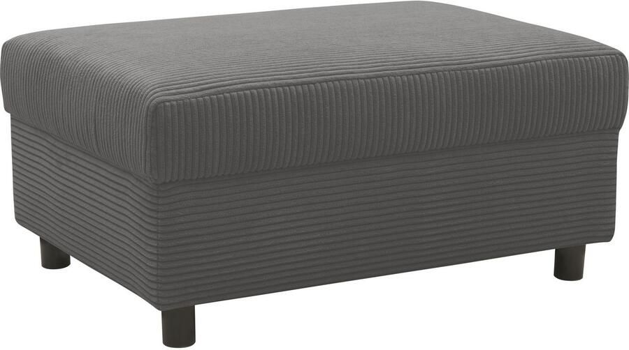DOMO collection Hocker Turah 2 in Corduroy of Luxe-Microvezel moderne poef passend bij de hoekbank b d h: 83 60 44 cm - Foto 3