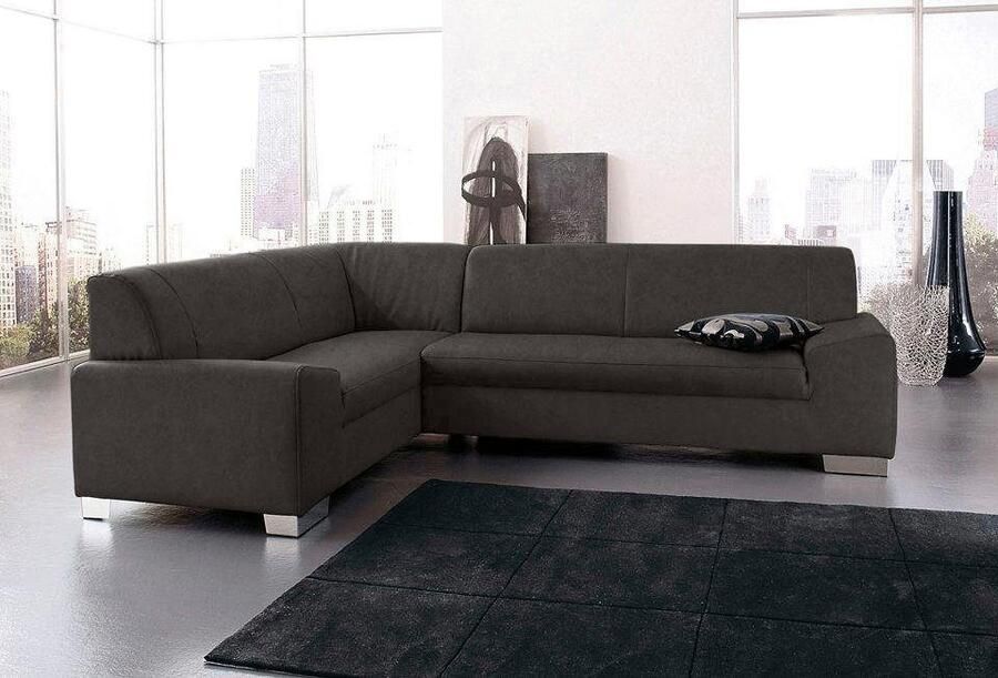 DOMO collection Hoekbank Alisson tijdloos ontwerp platte armleuningen L-vorm - Foto 2