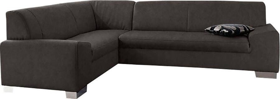 DOMO collection Hoekbank Alisson tijdloos ontwerp platte armleuningen L-vorm - Foto 3