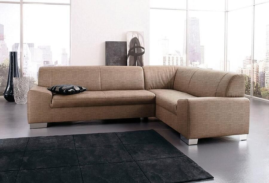 DOMO collection Hoekbank Alisson tijdloos ontwerp platte armleuningen L-vorm - Foto 2