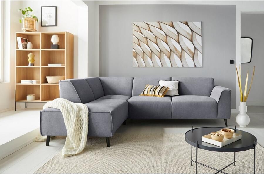 DOMO collection Hoekbank Amora comfortabel en tijdloos L-vorm - Foto 3