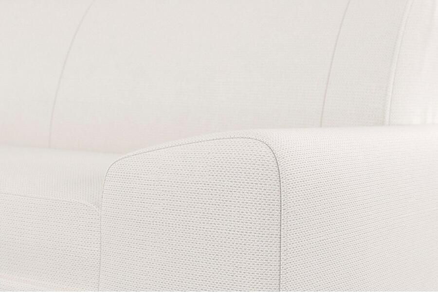 DOMO collection Hoekbank Anzio in kubistische vormtaal platte armleuningen L-vorm Naar keuze met bedfunctie en binnenvering voor hoog zitcomfort - Foto 4