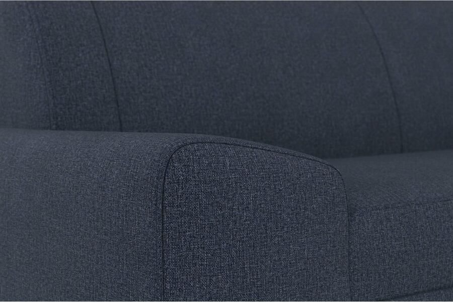 DOMO collection Hoekbank Anzio in kubistische vormtaal platte armleuningen L-vorm Naar keuze met bedfunctie en binnenvering voor hoog zitcomfort - Foto 2
