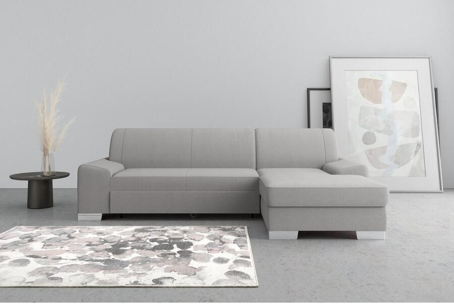 DOMO collection Hoekbank Anzio L-vorm met bedfunctie bonnellvering hoogwaardig breedte 271 cm - Foto 4