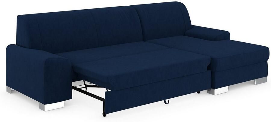 DOMO collection Hoekbank Anzio L-vorm met bedfunctie bonnellvering hoogwaardig breedte 271 cm - Foto 4