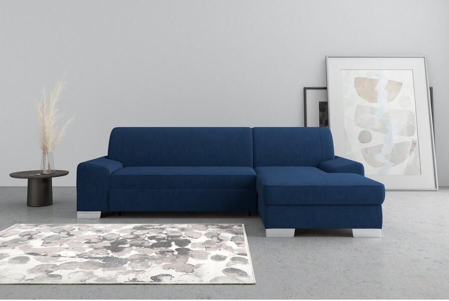 DOMO collection Hoekbank Anzio L-vorm met bedfunctie bonnellvering hoogwaardig breedte 271 cm - Foto 4