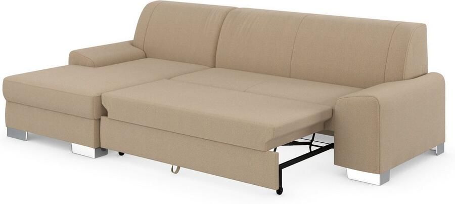 DOMO collection Hoekbank Anzio L-vorm met bedfunctie bonnellvering hoogwaardig breedte 271 cm - Foto 4