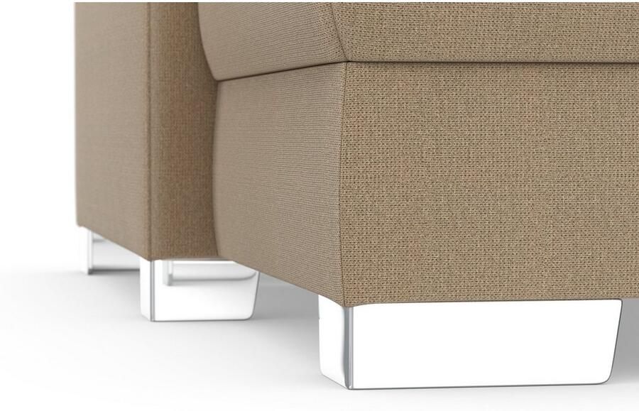 DOMO collection Hoekbank Anzio L-vorm met bedfunctie bonnellvering hoogwaardig breedte 271 cm - Foto 3