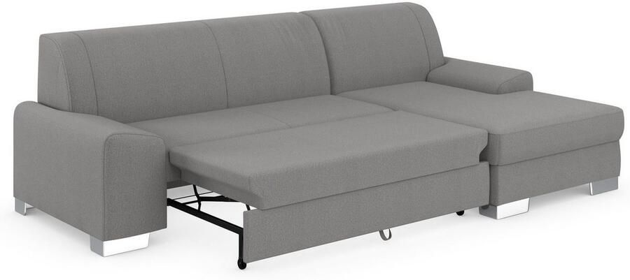 DOMO collection Hoekbank Anzio L-vorm met bedfunctie bonnellvering hoogwaardig breedte 271 cm - Foto 4