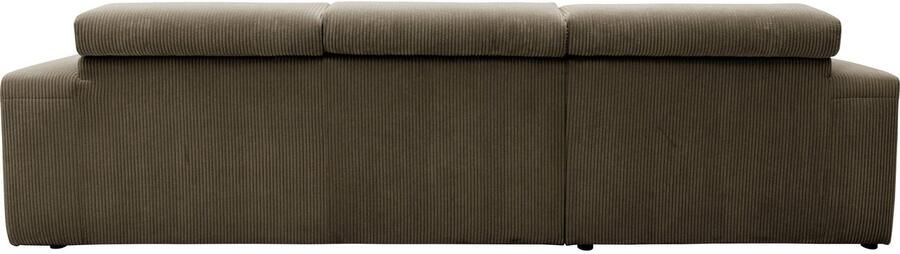 DOMO collection Hoekbank Brandon B D H: 289 177 80 cm keuze met zitdiepteverstelling L-vorm - Foto 5