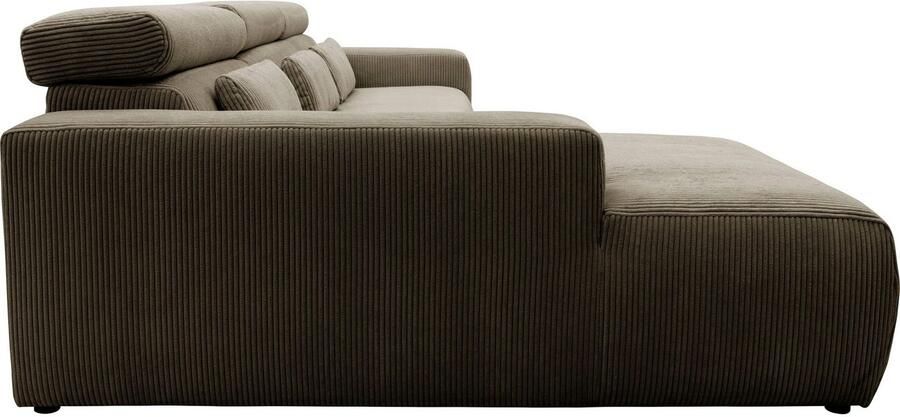 DOMO collection Hoekbank Brandon B D H: 289 177 80 cm keuze met zitdiepteverstelling L-vorm - Foto 4