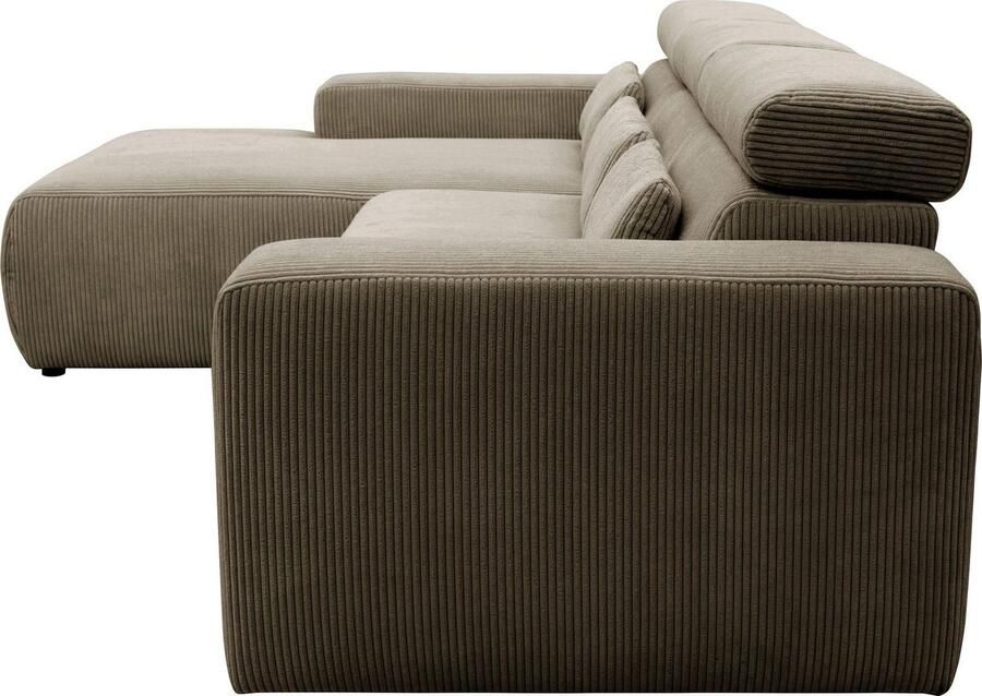 DOMO collection Hoekbank Brandon B D H: 289 177 80 cm keuze met zitdiepteverstelling L-vorm - Foto 2