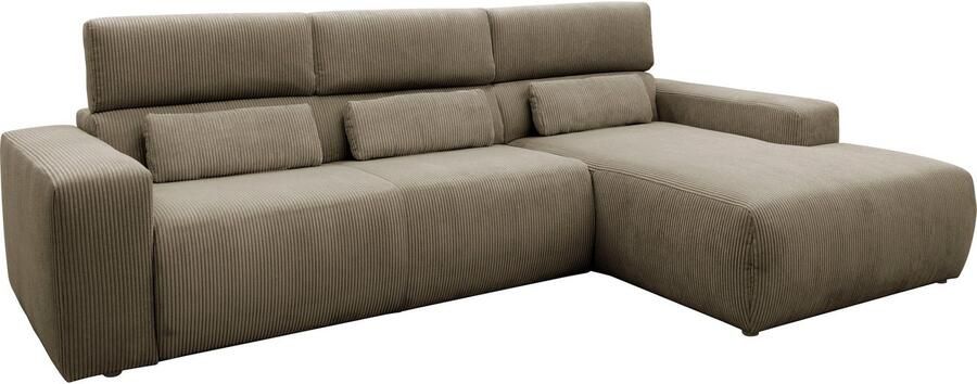 DOMO collection Hoekbank Brandon B D H: 289 177 80 cm keuze met zitdiepteverstelling L-vorm - Foto 5