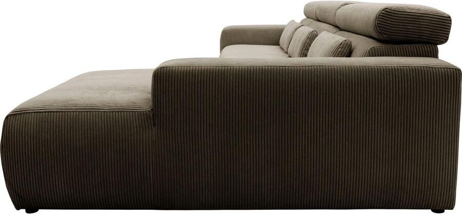 DOMO collection Hoekbank Brandon B D H: 289 177 80 cm keuze met zitdiepteverstelling L-vorm - Foto 4