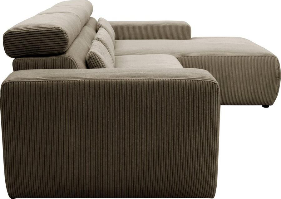 DOMO collection Hoekbank Brandon B D H: 289 177 80 cm keuze met zitdiepteverstelling L-vorm - Foto 2