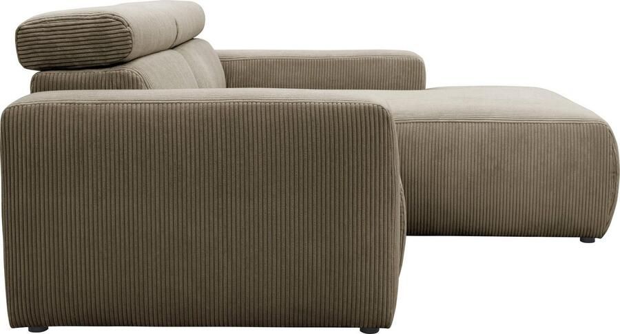 DOMO collection Hoekbank Brandon incl. Hoofdsteunverstelling B D H: 214 100 80 cm L-Vorm - Foto 3