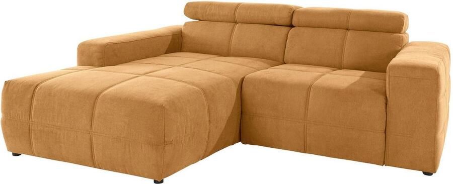 DOMO collection Hoekbank Brandon incl. Hoofdsteunverstelling B D H: 214 100 80 cm L-Vorm - Foto 3