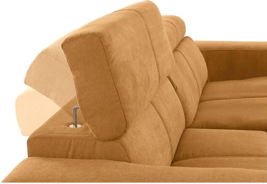 DOMO collection Hoekbank Brandon incl. Hoofdsteunverstelling B D H: 214 100 80 cm L-Vorm - Foto 2