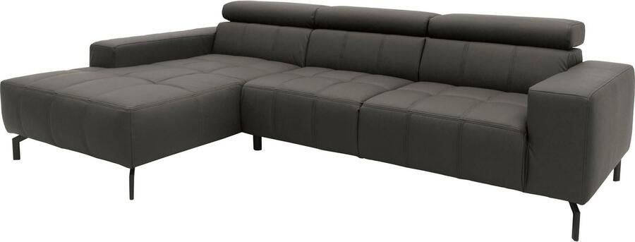 DOMO collection Hoekbank Cunelli mooie zitnaden als designelement stevige zitcomfort L-vorm - Foto 3