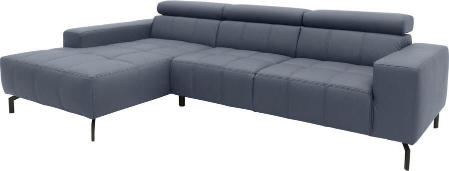 DOMO collection Hoekbank Cunelli mooie zitnaden als designelement stevige zitcomfort L-vorm - Foto 3