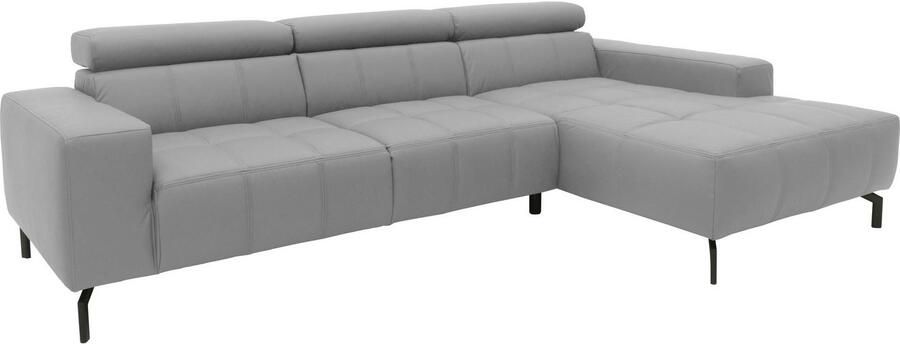DOMO collection Hoekbank Cunelli mooie zitnaden als designelement stevige zitcomfort L-vorm - Foto 3