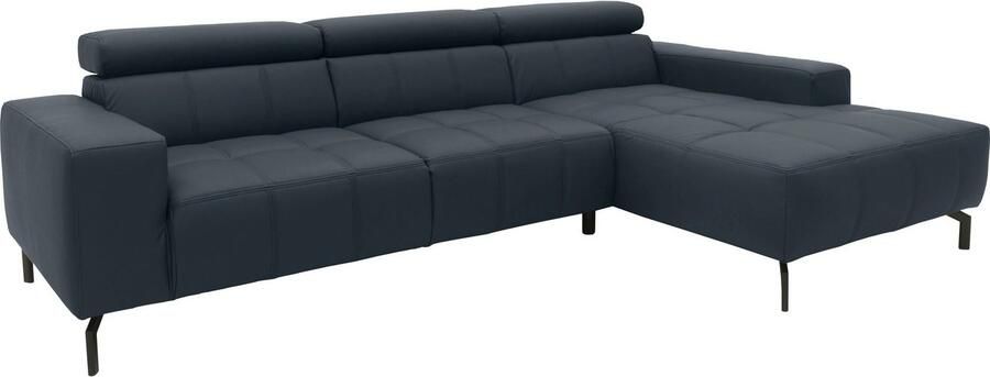 DOMO collection Hoekbank Cunelli mooie zitnaden als designelement stevige zitcomfort L-vorm - Foto 3