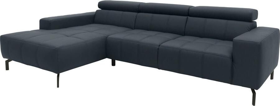 DOMO collection Hoekbank Cunelli mooie zitnaden als designelement stevige zitcomfort L-vorm - Foto 3