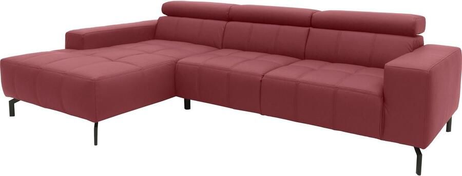 DOMO collection Hoekbank Cunelli mooie zitnaden als designelement stevige zitcomfort L-vorm - Foto 3