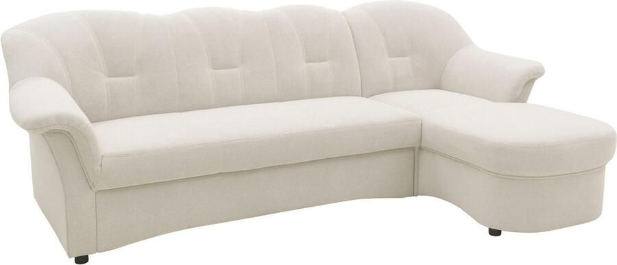 DOMO collection Hoekbank Flores slaapbank B D H: 233 142 86 cm L-vorm naar keuze met slaapfunctie naar keuze met binnenvering ook in leer - Foto 11