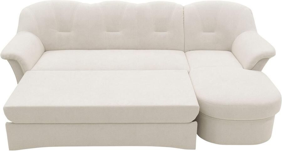 DOMO collection Hoekbank Flores slaapbank B D H: 233 142 86 cm L-vorm naar keuze met slaapfunctie naar keuze met binnenvering ook in leer - Foto 9