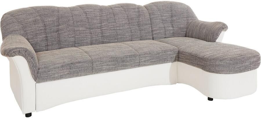 DOMO collection Hoekbank Flores slaapbank B D H: 233 142 86 cm L-vorm naar keuze met slaapfunctie naar keuze met binnenvering ook in leer - Foto 7