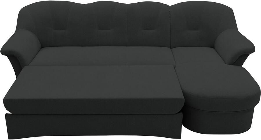 DOMO collection Hoekbank Flores slaapbank B D H: 233 142 86 cm L-vorm naar keuze met slaapfunctie naar keuze met binnenvering ook in leer - Foto 8