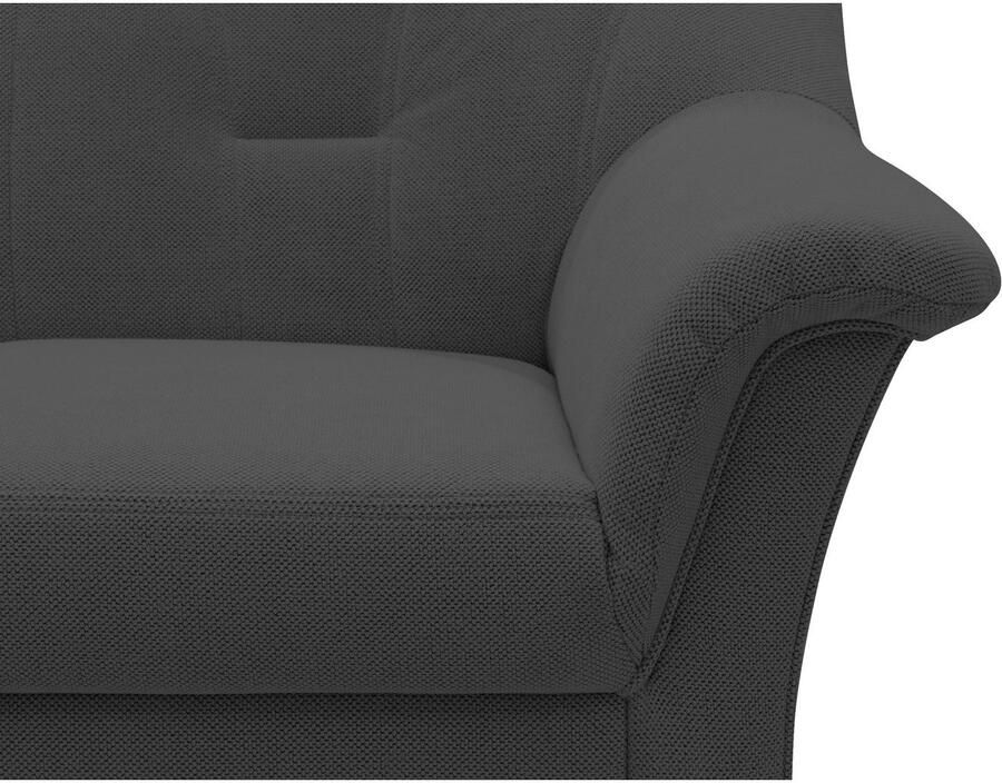 DOMO collection Hoekbank Flores slaapbank B D H: 233 142 86 cm L-vorm naar keuze met slaapfunctie naar keuze met binnenvering ook in leer - Foto 2