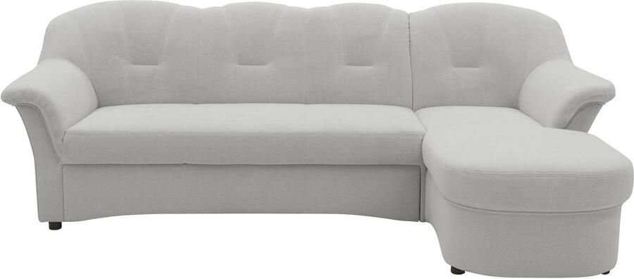 DOMO collection Hoekbank Flores slaapbank B D H: 233 142 86 cm L-vorm naar keuze met slaapfunctie naar keuze met binnenvering ook in leer - Foto 7