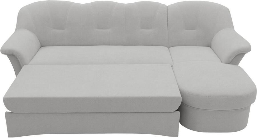 DOMO collection Hoekbank Flores slaapbank B D H: 233 142 86 cm L-vorm naar keuze met slaapfunctie naar keuze met binnenvering ook in leer - Foto 8