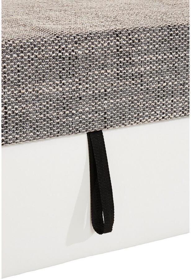 DOMO collection Hoekbank Flores slaapbank B D H: 233 142 86 cm L-vorm naar keuze met slaapfunctie naar keuze met binnenvering ook in leer - Foto 2